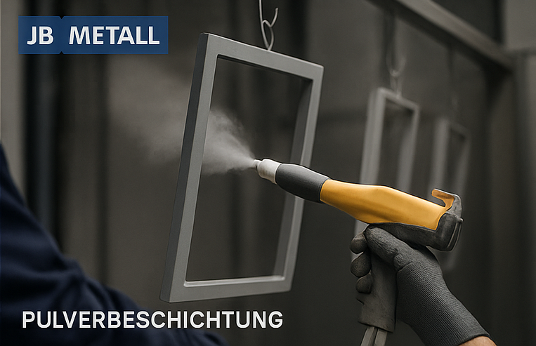 Beispiel: Pulverauftrag mit einer Beschichtungspistole